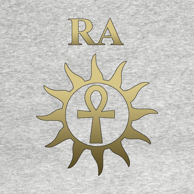 Ra Ancient Egyptian God Ankh of the Sun God by AgemaApparel